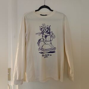 Cream Long Sleeve Shirt